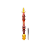 Stem Narguile Marajah Hookah Umbrella Grande Dourado/Vermelho Brilhante - Imagem 1