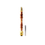 Stem Narguile Marajah Hookah Umbrella Grande Dourado/Vermelho Stripes - Imagem 1