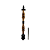Stem Narguile Marajah Hookah Umbrella Grande Preto/Natural - Imagem 1