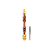 Stem Narguile Marajah Hookah Umbrella Grande Dourado/Marrom Brilhante - Imagem 1