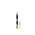 Stem Narguile Marajah Hookah Umbrella Grande Dourado/Preto Brilhante - Imagem 1