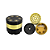 Dichavador De Metal DK Tambor - Black/Gold - Imagem 1