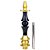 Stem Narguile Marajah Hookah Umbrella Médio Dourado/Preto Brilhante - Imagem 1