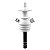Stem Narguile Black Hookah Mini Monster - Branco - Imagem 1