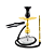 Narguile Completo Zenith Floop - Dourado - Imagem 1