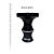 Rosh Seven Hookah Big + Predator C/10 Folhas 30x30cm - Preto - Imagem 1