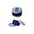 Dichavador De Metal DK Amsterdam White - Azul 3X - Imagem 1