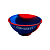 Cuia De Silicone Chapogreen Mix Color - Azul Escuro/Vermelho - Imagem 1
