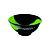 Cuia De Silicone Chapogreen Mix Color - Verde/Preto - Imagem 1