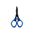 Tesoura ABDZ Flip Black - Blue - Imagem 1