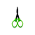 Tesoura ABDZ Flip Black - Green - Imagem 1