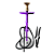 Narguile Completo Al Farid Storm Plus - Roxo - Imagem 1
