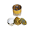Dichavador De Metal MD Tambor - Silver/Gold - Imagem 1