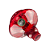 Vaso Al Farid Pequeno 13cm Twist - Vermelho - Imagem 2