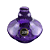 Vaso Al Farid Pequeno 13cm Twist - Roxo - Imagem 1
