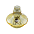 Vaso Al Farid Pequeno 13cm Twist - Amarelo - Imagem 3