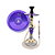 Narguile Amazon Future Wooden Ligthing - Purple - Imagem 1
