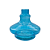 Vaso Zh Aladim Pequeno 15cm - Azul Claro - Imagem 1