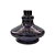 Vaso Zh Aladim Pequeno 15cm - Preto - Imagem 1