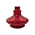 Vaso Zh Aladim Pequeno 15cm - Vermelho - Imagem 1