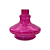 Vaso Zh Aladim Pequeno 15cm - Rosa - Imagem 1