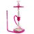 Narguile Amazon Hookah Future - Rosa/ Onix Red/ Clear - Imagem 1