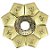 Prato EBS Hookah New Lotus P 18cm - Dourado/Dourado - Imagem 1