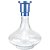 Vaso ZH Genie 30cm Rigado - Azul Claro/Clear - Imagem 1