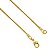 Cordão de Ouro Masculino Folheado 18k Rabo de Rato 70cm - Imagem 1