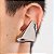 Brinco Ear Cuff Stone Prata Coleção Futurx  - Par - Imagem 3