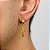 Brinco Ankh Dourado - PAR - Imagem 2
