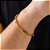 Pulseira Masculina Dourada Ajustável Elos - Imagem 5