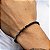 Pulseira Masculina Hematita Preta Dourada - Ajustável - Imagem 2