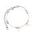 Pulseira Masculina Rosa Aço e Pedra - Ajustável - Imagem 1