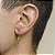 Brinco Masculino Búzio MINI Folheado a Ouro 18k - 1 Peça (Não é o par) - Imagem 2