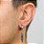 Brinco Masculino Pena Night Wolf - Par - Imagem 2