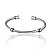 Pulseira Bracelete Masculino Cabo de Aço Inoxidável - Imagem 1