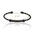 Pulseira Bracelete Masculino Cabo de Aço Inoxidável Preto - Imagem 3