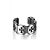 Piercing Falso Clip Ear Cuff Cruz Esculpidas - 1 Peça (Não é o PAR) - Imagem 1