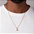 Pingente Folheado a Ouro 18k Quadrado Rommanel Cristal - Imagem 2