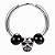 Brinco Masculino Caveira Berloque Preto - PAR - Imagem 1