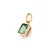 Pingente Folheado a Ouro 18k Rommanel Cristal Verde Claro - Imagem 1
