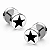 Brinco Masculino Falso Alargador Estrela - PAR - Imagem 1