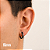 Brinco Masculino Feminino Argola 15mm Preto Aço Cirúrgico - PAR - Imagem 2