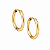 Brinco Masculino Feminino Argola 15mm Dourado Aço Cirúrgico - PAR - Imagem 1