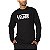 CAMISETA VANS CLASSIC MANGA LONGA FULL BLACK - Imagem 1