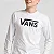 CAMISETA VANS CLASSIC MANGA LONGA  WHITE BLACK - Imagem 4