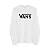 CAMISETA VANS CLASSIC MANGA LONGA  WHITE BLACK - Imagem 7