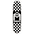 Shape SK8 Mafia Checkered Black White - 8,25" + LIXA GRINGA EMBORRACHADA GRÁTIS - Imagem 1