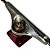 TRUCK LION HOLLOW SILVER/RED BRIGTH PREMIUM 139MM - Imagem 5